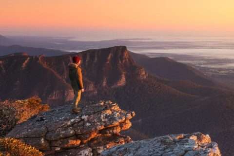 A person looking at a great view