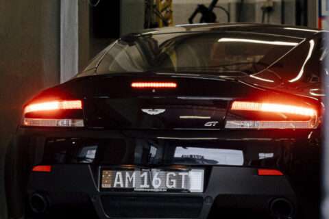 Back of an Aston Martin