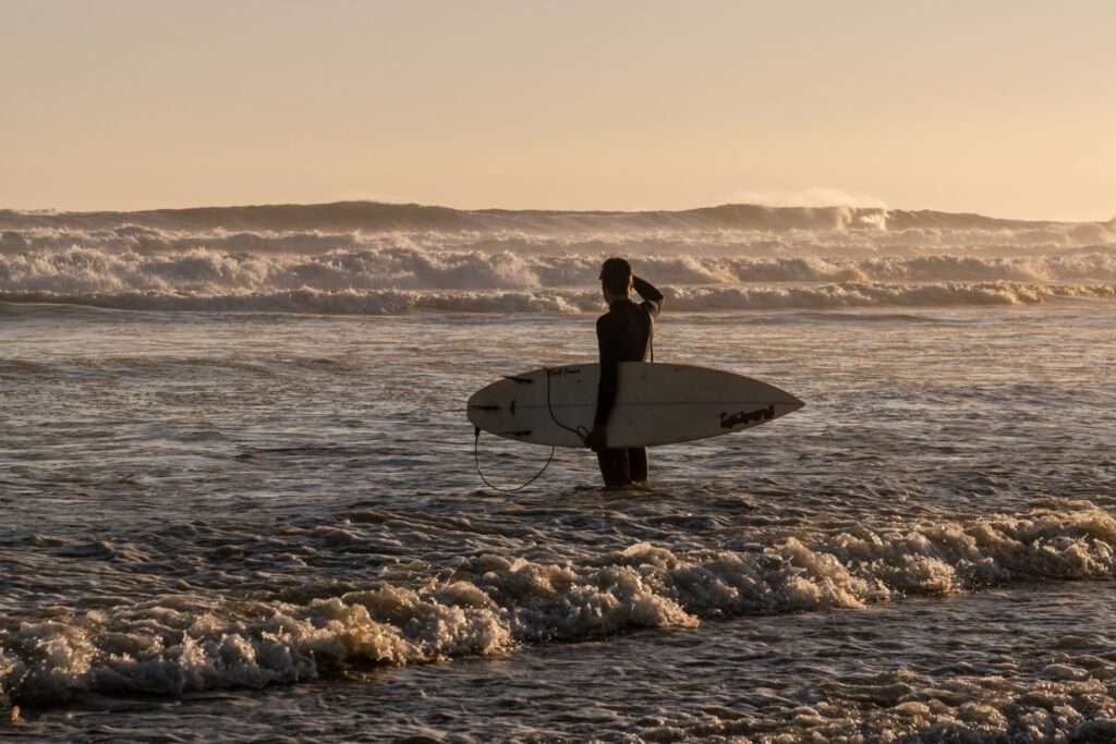Man surfing at Venus Bay in Victoria