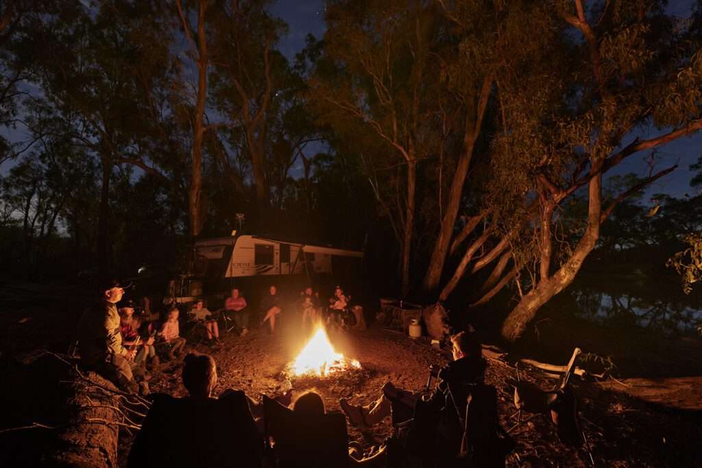 Camping with friends