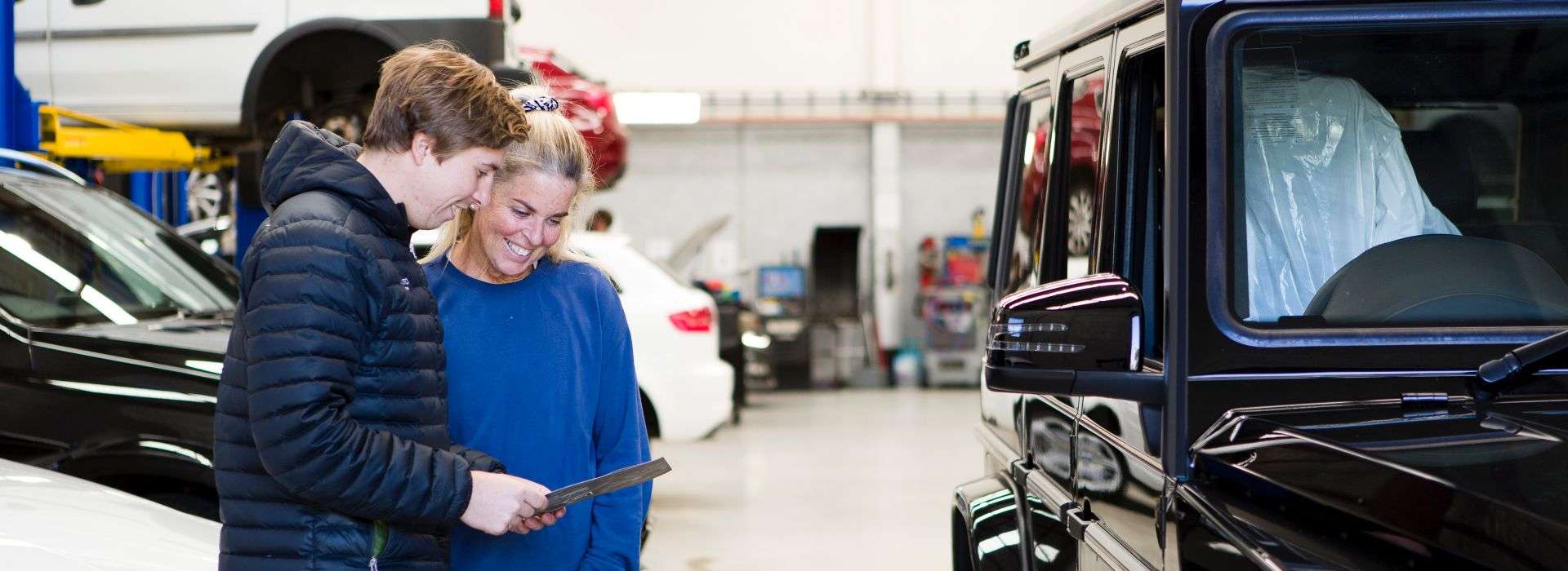 Customers in the shop