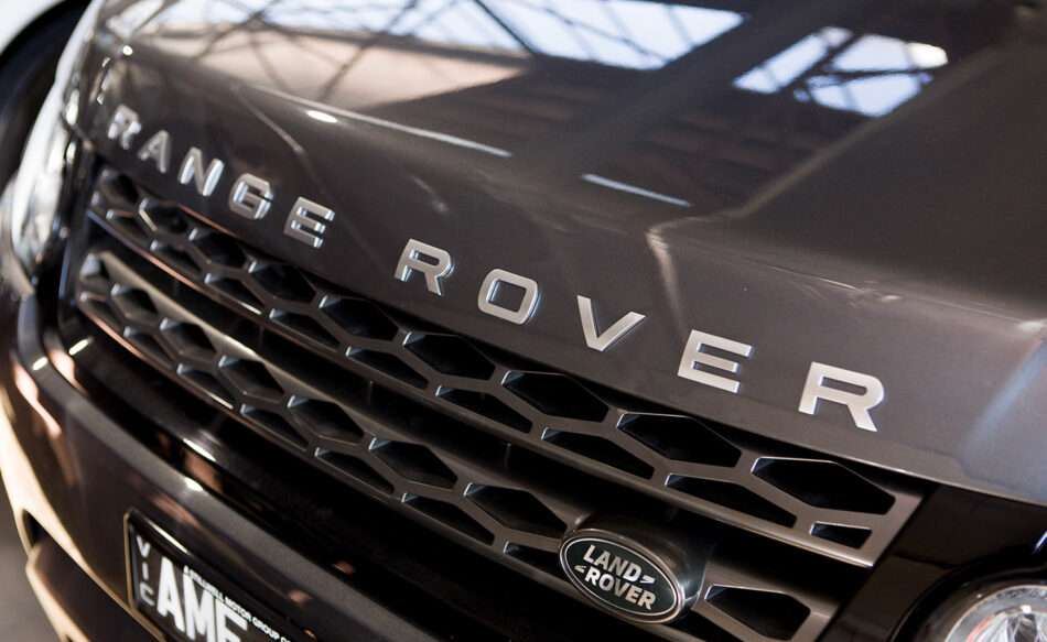 Front of a Range Rover